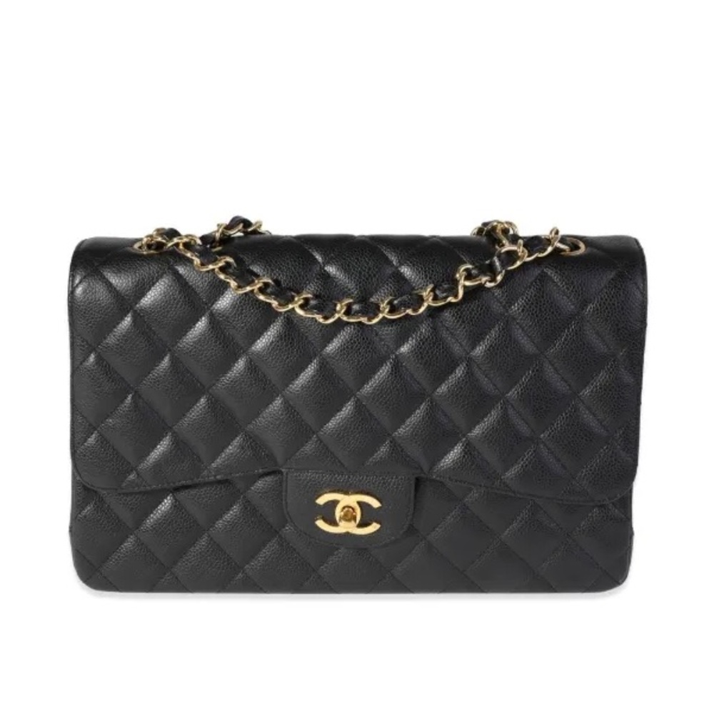 SOLD CHANEL Caviar Jumbo Gold Hardware 2019 full package